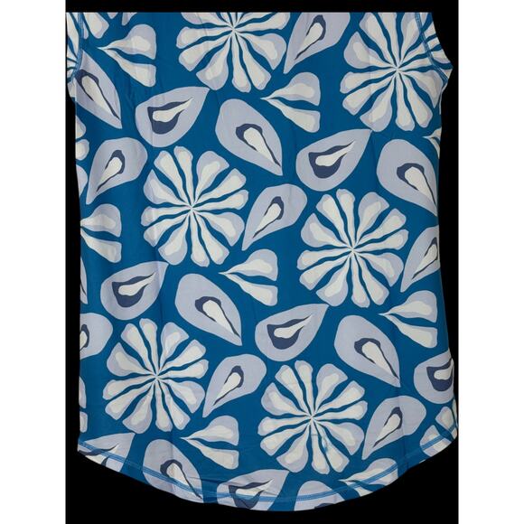 Gymwrap CloudKnit Everyday Tank Top Blue Floral Sleeveless Shirt Women’s Small - Picture 12 of 14